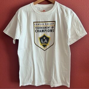 Vintage Conejo Valley LA Galaxy Men’s White Short Sleeve Tee Size M
